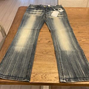 AZZURE DENIM DISTRESSED FADED JEANS.  NEW